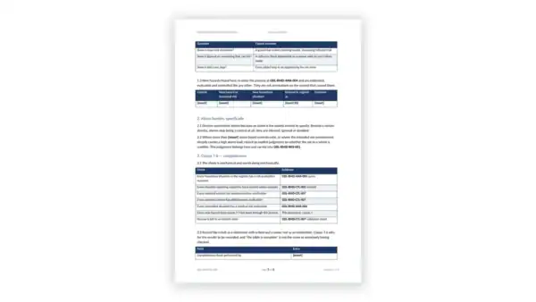 ISO 14971 Toolkit sample: GDL-RMD-CTL-006 - Risk Control Completeness Procedure