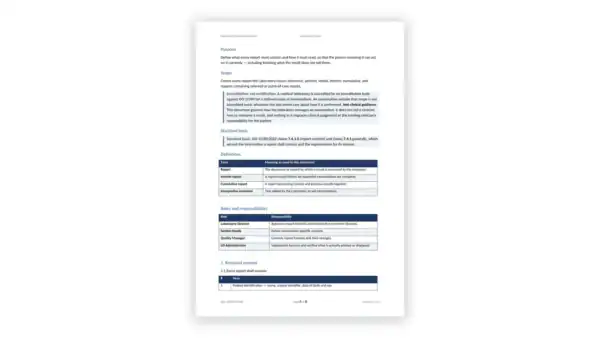 ISO 15189 Toolkit sample: GDL-MED-PST-002 - Reporting of Results Standard