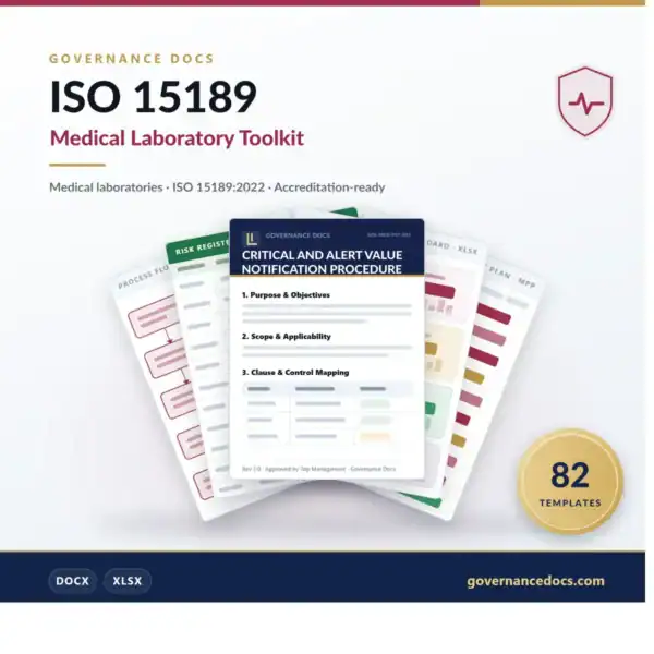 ISO 15189 Toolkit for medical laboratories — product cover