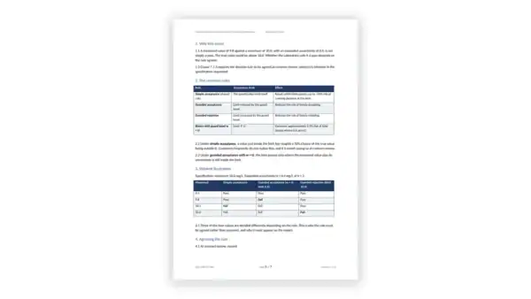 ISO 17025 Toolkit sample: GDL-LAB-RPT-005 - Decision Rules and Statements of Conformity Procedure