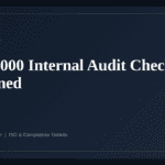 ISO 20000 Internal Audit Checklist — guide from Governance Docs