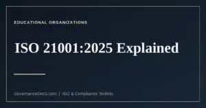 ISO 21001 educational organization management systems