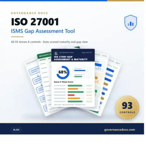 ISO 27001 ISMS Gap Assessment Tool for Governance Docs.