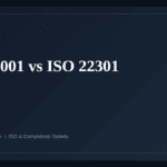 ISO 27001 vs ISO 22301 — guide from Governance Docs