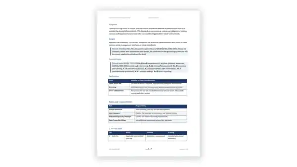 ISO 27017 Toolkit sample: GDL-CLD-PPS-001 - Cloud Personnel Security Standard