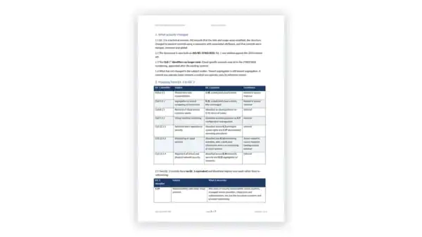 ISO 27017 Toolkit sample: GDL-CLD-MAP-005 - ISO 27017 Edition Transition Guide