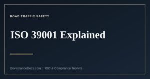 ISO 39001 road traffic safety management systems