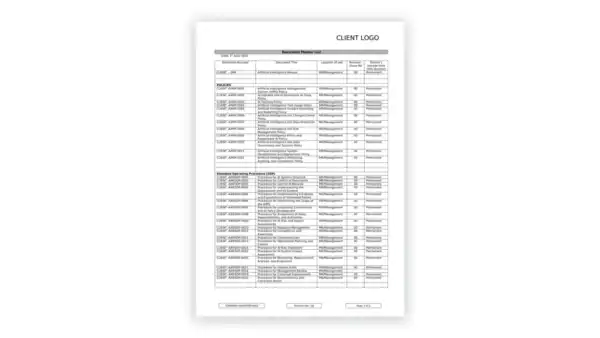 ISO 42001 toolkit sample: Form_3_Doc_Master_List