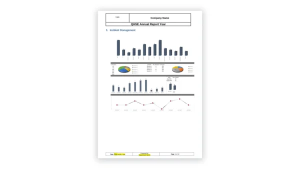 iso-45001 sample: QHSE Annual Report Template