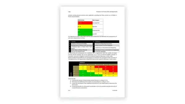 iso-45001 sample: P-OHS-04 Procedure for Hazard, Risk and Opportunity