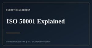 ISO 50001 energy management system requirements
