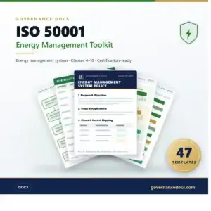 ISO 50001 Energy Management Toolkit for Governance Docs.