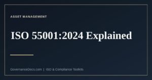 ISO 55001:2024 asset management system requirements