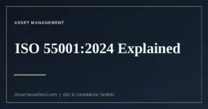 ISO 55001:2024 asset management system requirements