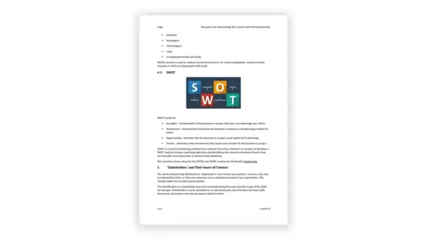 ISO 9001 toolkit sample: P-QMS-01 Procedure for Determining the Context and Interested parties