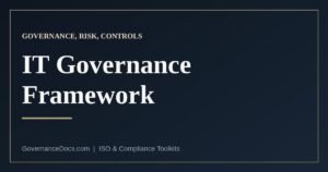 IT governance framework layers compared: COBIT 2019 for governance, ISO 31000 for risk, CIS Controls for implementation