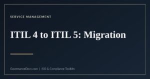 ITIL 4 to ITIL 5 - what needs rewriting