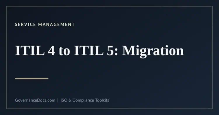 ITIL 4 to ITIL 5 - what needs rewriting