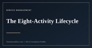 ITIL product and service lifecycle - the eight activities