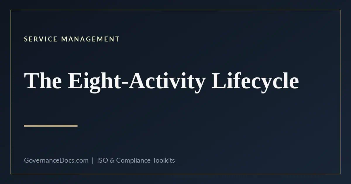 ITIL Product and Service Lifecycle: 8 Activities ITIL product and service lifecycle — ITIL Product and Service Lifecycle: 8 Activities
