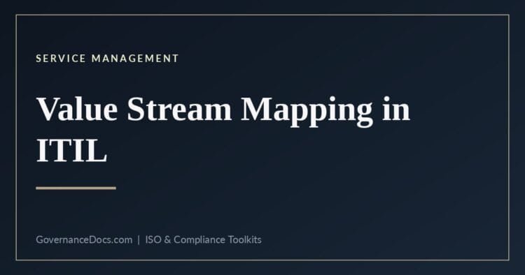 ITIL value stream mapping - the five steps and four time metrics