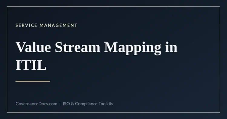 ITIL value stream mapping - the five steps and four time metrics