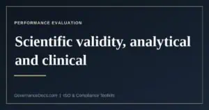 IVDR performance evaluation — scientific validity, analytical and clinical performance