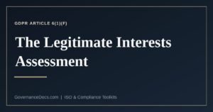 The legitimate interests assessment test under GDPR Article 6(1)(f)