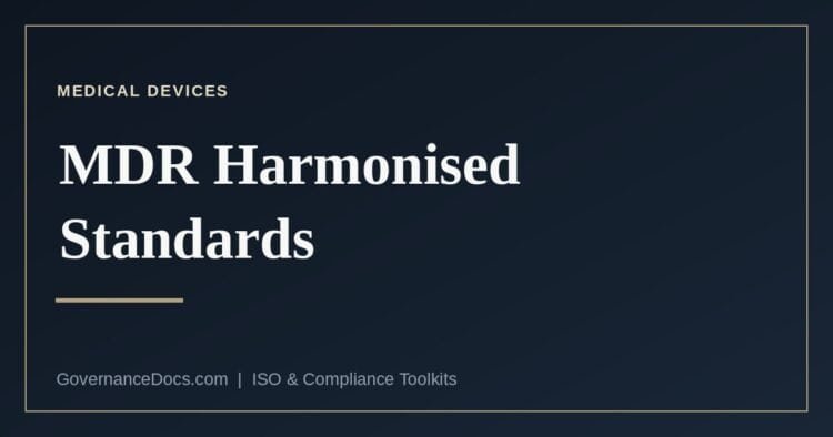MDR harmonised standards and presumption of conformity