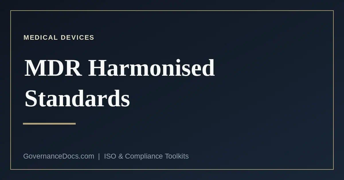 MDR Harmonised Standards: What Is and Is Not on the List MDR harmonised standards — MDR Harmonised Standards: What Is and Is Not on the List