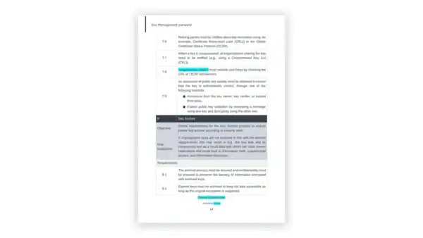 NCA cybersecurity toolkit sample: Standard_Key-management-standard_template_en--