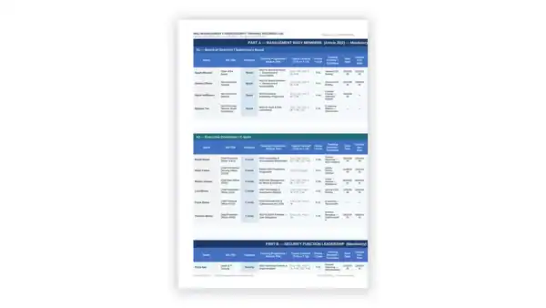 NIS 2 toolkit sample: Cybersecurity Training Records Log