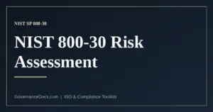 NIST SP 800-30 risk assessment — the four-step method for assessing information security risk