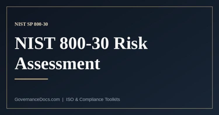 NIST SP 800-30 risk assessment — the four-step method for assessing information security risk