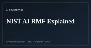 The NIST AI RMF four functions for AI risk management