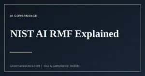 The NIST AI RMF four functions for AI risk management