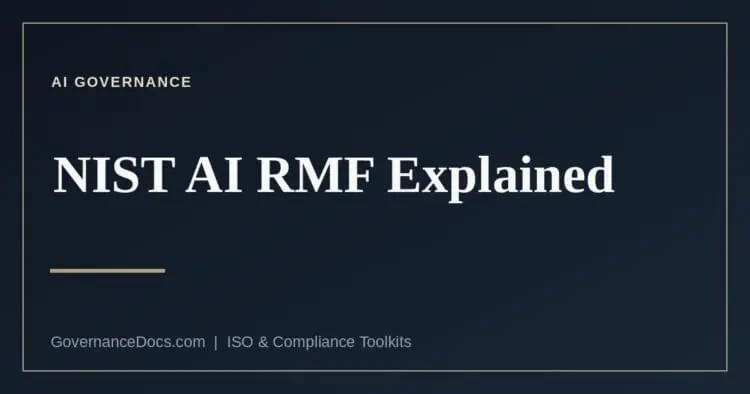 The NIST AI RMF four functions for AI risk management