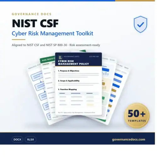 Cyber Risk Management Toolkit for NIST CSF compliance.