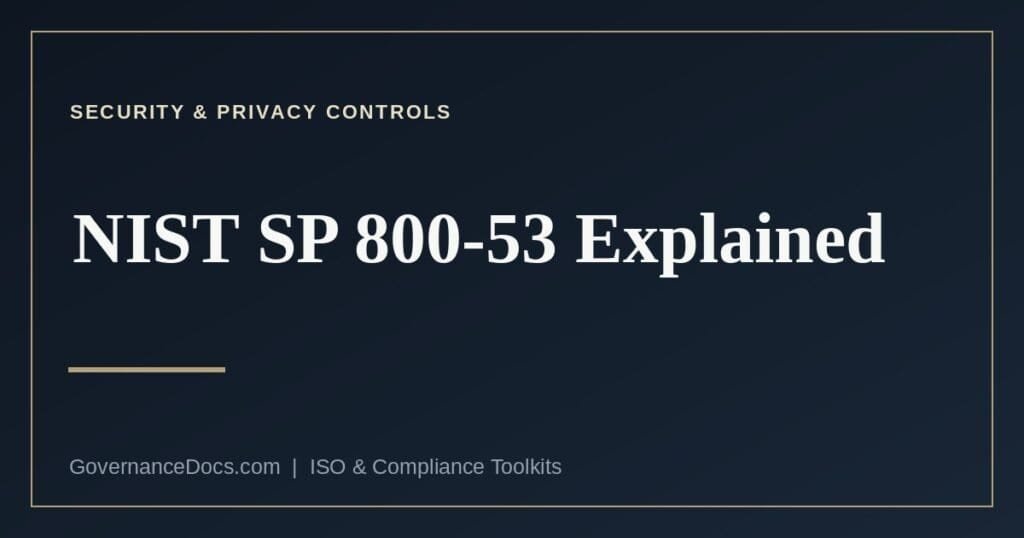 NIST SP 800-53 security and privacy controls catalog