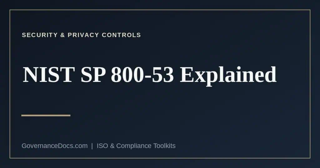 NIST SP 800-53 security and privacy controls catalog
