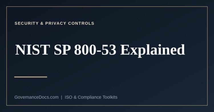 NIST SP 800-53 security and privacy controls catalog