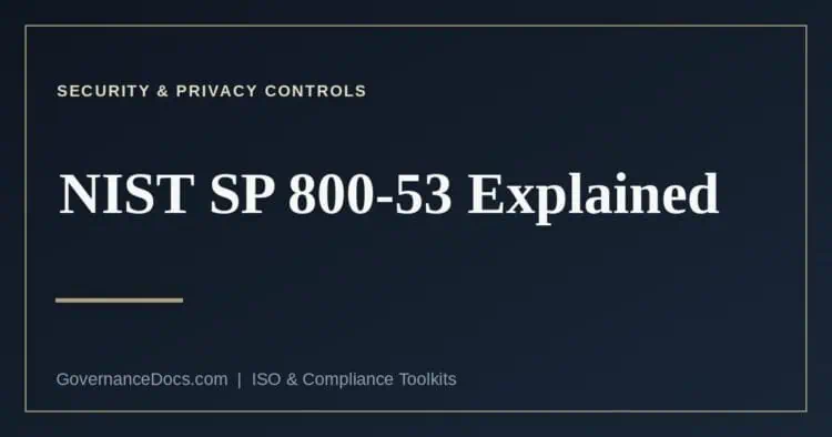 NIST SP 800-53 security and privacy controls catalog