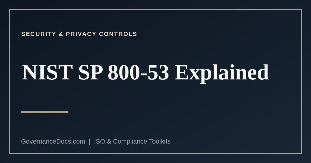 NIST SP 800-53 security and privacy controls catalog