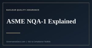 ASME NQA-1 nuclear quality assurance requirements