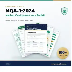 Nuclear Quality Assurance Toolkit 2024 for governance and compliance.