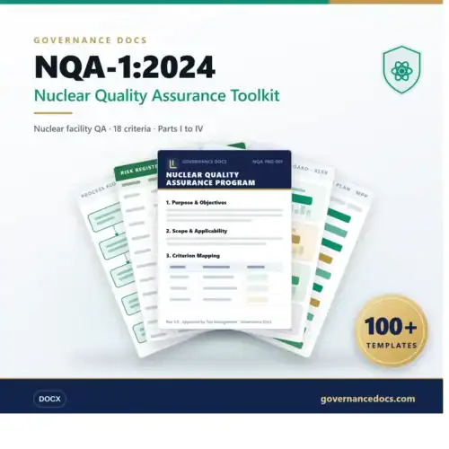 Nuclear Quality Assurance Toolkit 2024 for governance and compliance.