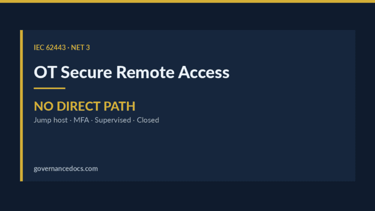 Secure remote access with no direct path for governance and compliance.