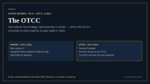 The OTCC absorbed the ECC main domain 5 for industrial control systems