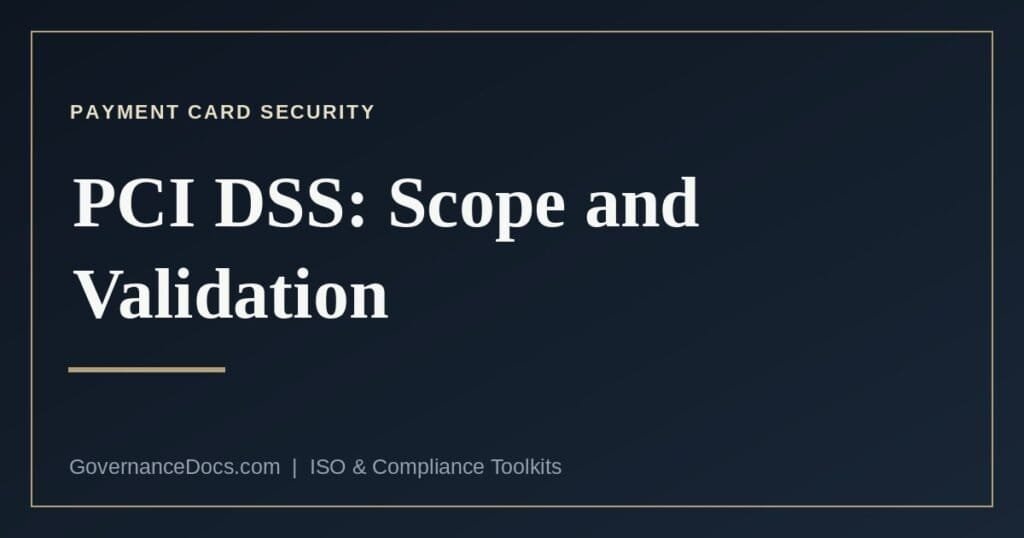 PCI DSS validation, scope and the assessor roles