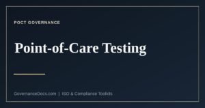 Point-of-care testing governance under ISO 15189
